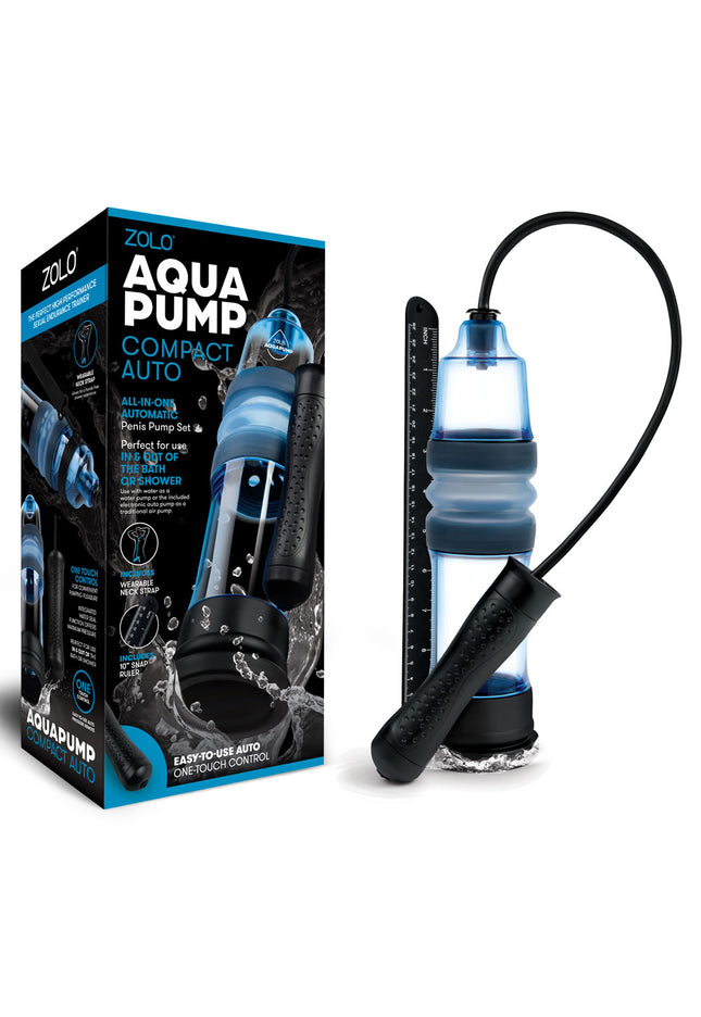 Zolo Aquapump Compact Auto - Blue Auto Water Penis Pump