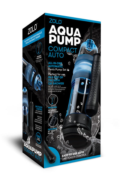 Zolo Aquapump Compact Auto - Blue Auto Water Penis Pump