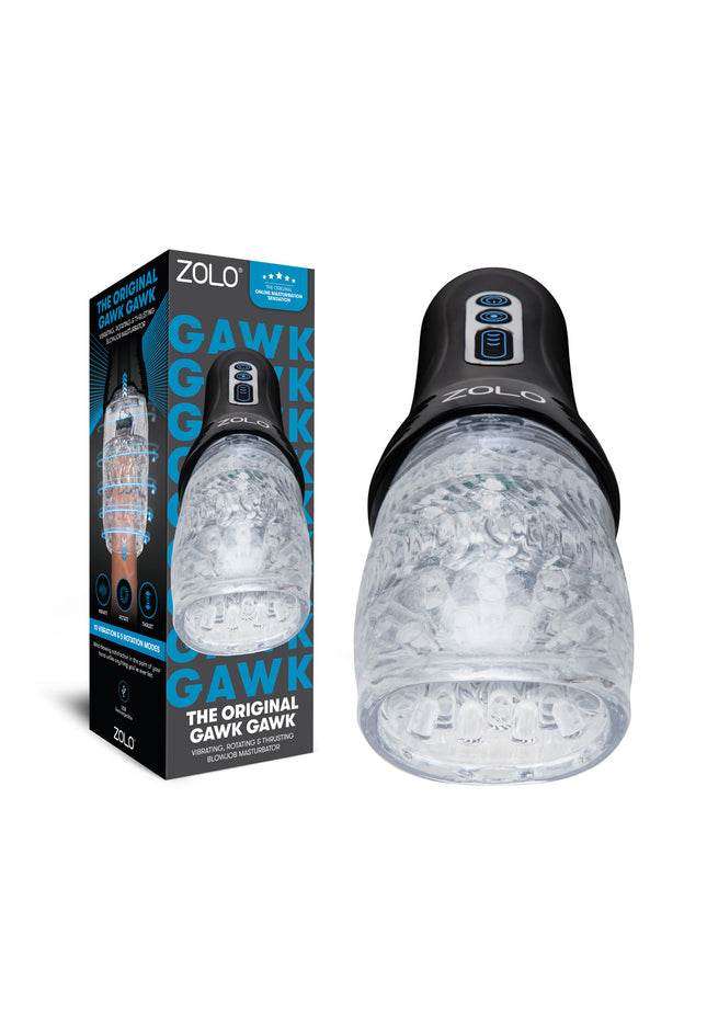 Zolo The Original Gawk Gawk - Clear USB Rechargeable Vibrating