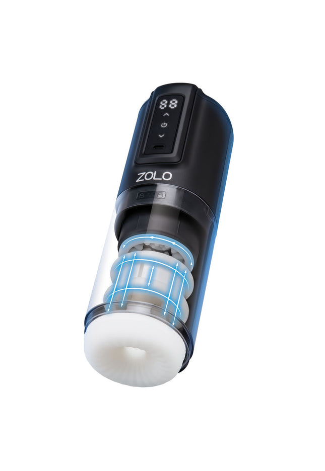 Zolo HAWK TUAH Ultimate BJ Stroker - USB Rechargeable Thrusting & Rotating Auto Stroker