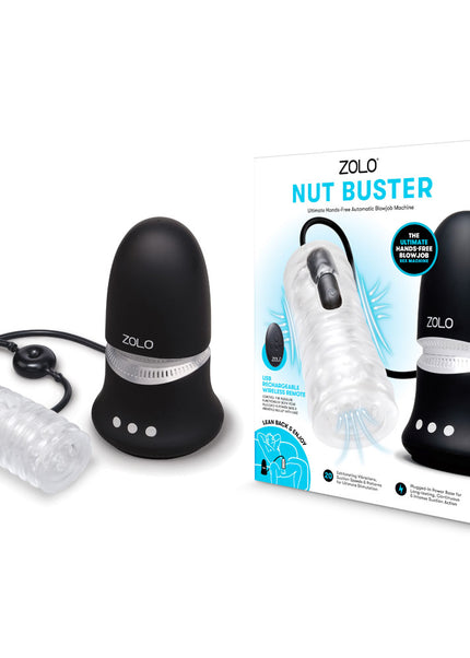 Zolo NUT BUSTER - Mains Powered Hands Free Automatic Blowjob Machine