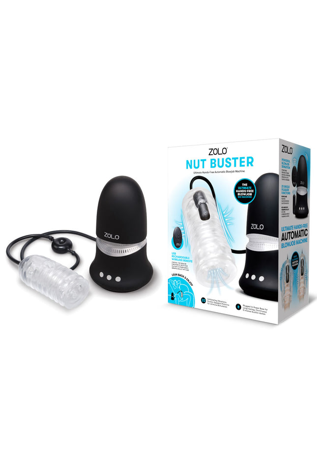 Zolo NUT BUSTER - Mains Powered Hands Free Automatic Blowjob Machine