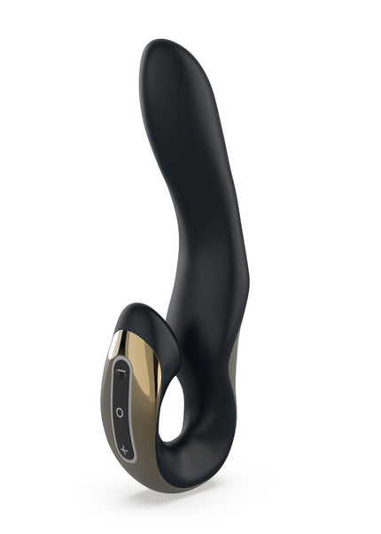 Zini Roae Special Edition - Black/Gold - Black/Gold 19.5 cm USB Rechargeable Vibrator