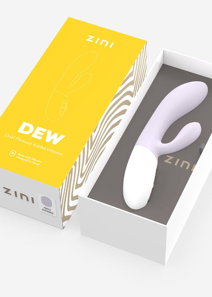 Zini Dew - Purple Hydrangea 20 cm USB Rechargeable Rabbit Vibrator