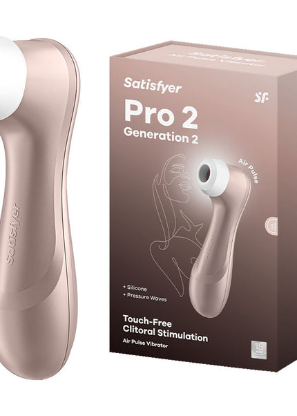 Satisfyer Pro 2 - Rose Gold - Touch-Free USB-Rechargeable Clitoral Stimulator