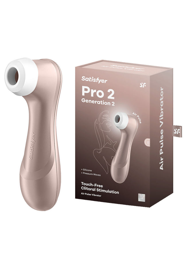 Satisfyer Pro 2 - Rose Gold - Touch-Free USB-Rechargeable Clitoral Stimulator